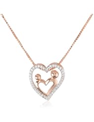 Sterling Silver Cubic Zirconia Pendant Necklace, 18"