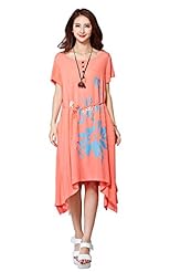 Cotton/Linen Summer Party Dress/Maxi Dress 