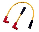ACCEL Yellow S/S Ferro-Spiral Core 8mm Spark Plug Wire Set For Harley 2000-2012 Softail EFI or Carburetor Models