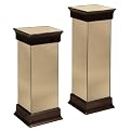 Mirrored Pedestal Collection - Merlot Finish