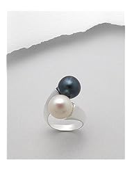 Fresh Water Pearls Ring In 92.5 Sterling Silver