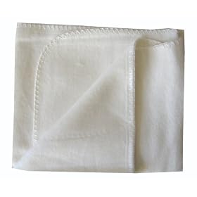Baby Bambu Bamboo Fleece Whip Stitch Crib Blanket