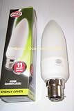 Fifteen Eveready quality energy saving candle light bulbs 11w equivalent to 60watt. Standard BC x 15
