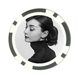 Audrey Hepburn Poker Chip Card Guard Great Gift Idea