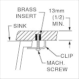 American Standard 791003-100 Mounting Kit For Undercounter Sink Installation