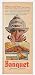 1965 Banquet Fried Chicken Dinner Fire Lady Firehat Print Ad (14830)