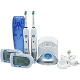 Oral-B Triumph Professional Care 9950 Rechargeable Toothbrush Special Edition 2 handle pack w/ 2 Smart Guide, 3 Brush Heads, 1 Base & 1 Travel Case
