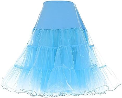 Coco Dress Women's Vintage Rockabilly Petticoat Skirt Tutu 1950s Underskirt Size 12 Blue