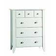 Child Craft Shoal Creek Ready-to-Assemble 4-Drawer Chest, Matte White