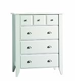 Child Craft Shoal Creek Ready-to-Assemble 4-Drawer Chest, Matte White