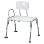 Medline Transfer Bench with Back and Push Buttons