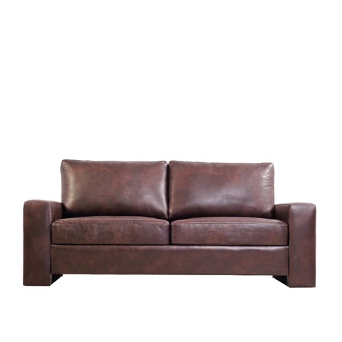 Handy Living OKP1 SX DAB88 Oak Park Square Track Arm Bonded Renu Leather Sofa, Dark Brown 419 CHJnblL Handy Living OKP1 SX DAB88 Oak Park Square Track Arm Bonded Renu Leather Sofa, Dark Brown