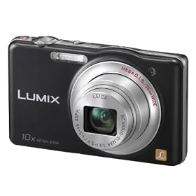 Panasonic DMC-SZ1EB-K Black 10x Super Zoom Compact Camera with 25mm LEICA Lens and HD Movie