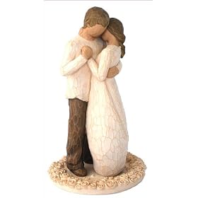 Willow Tree Figurine Cake Topper called Promise - Wedding Husband & Wife