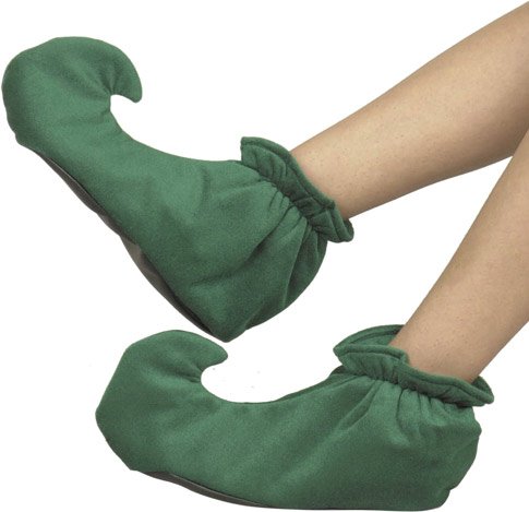 Adult Christmas Elf Costume Shoes (Size:Medium)