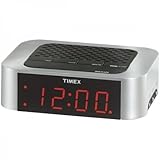Timex T123 Simple Set Direct Entry Alarm Clock (Silver)