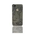 Passgenau nur f�r iPhone 4S Seidio Silikonh�lle Transparent / Blume