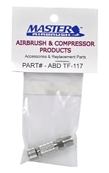Master Airbrush Brand Airbrush Quick Disconnect Coupler-hose Fitting with Male & Female Quick Release. and Now a (FREE) How to Airbrush Training Book to Get You Started, Published Exclusively By TCP Global.