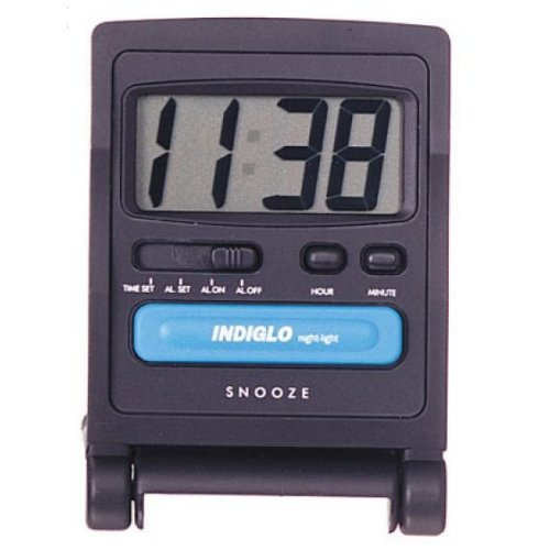 Timex Indiglo Digital Travel Alarm Clock