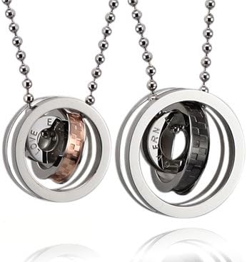 Valentine Gift! Fashion couple stainless steel tricycle necklace