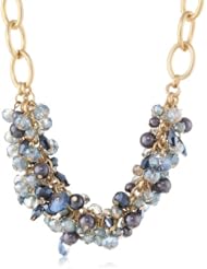Kenneth Cole New York "Woven" Faceted Shaky Bead Necklace, 20"