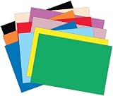 Roselle Vibrant Construction Paper, 50ct, 12 x 18 Inches, Assorted (CON00121850)