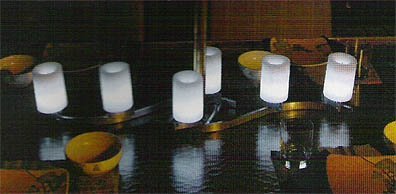 Suntyme Table LED Candleabra Centerpiece