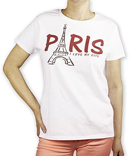 Donovan Hesse Women's Paris - I Love My City T-shirt L White