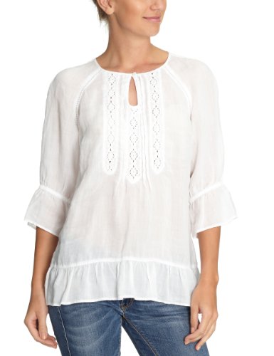 Henry Cottons Damen Bluse Regular Fit, 110135766980/Tunika, Gr. 40 (IT 46), Wei&szlig; (wei&szlig; 001 Preisvergleich