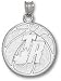 Toronto Raptors Solid Sterling Silver Basketball 3/4'' Pendant