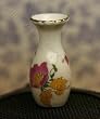 Dollhouse Miniature Floral Porcelain Vase