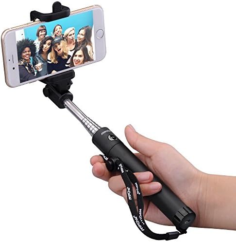 wang iSnap X One-piece U-Shape Self-portrait Extendable Selfie Stick with built-in Bluetooth Remote Shutter
