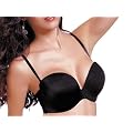M-Mala Mega 3 in einem Push up BH Tr�gerlos,Schwarz Hautfarbe