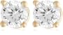 10k Yellow Gold Round Diamond Stud Earrings (1/3 cttw, J-K Color, I2-I3 Clarity)