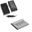 Lithium-Ion Battery + Battery Charger with Car Adapter for Sony MHS-PM1 / MHS-PM1/D / MHS-PM1/V