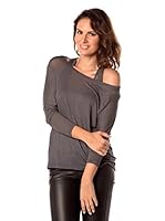 Le dressing de zoe Camiseta Manga Larga Corse (Gris)