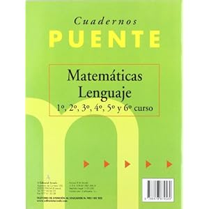 Cuaderno De Lenguaje. Puente 5º Curso De Primaria