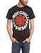Red Hot Chilli Peppers Red Asterix Mens T-Shirt Black Medium