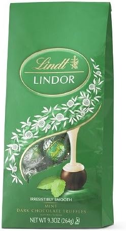 Lindt Lindor Mint Dark Chocolate Truffles-9.3 oz (263.65 g)