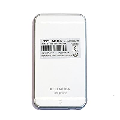 Kechaoda K55 1.44 inch QQVGA Display Slim Card Size GSM Single SIM Keypad Mobile (Silver)