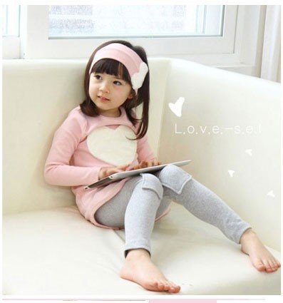 Nizimei Girls Clothing Sets 3 Pcs /Set(Headband + Shirt + Pants) 3-7 T (7T, Pink)