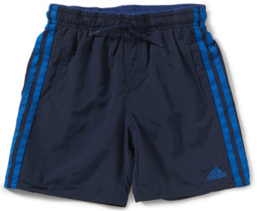 Adidas Jungen Badeshorts 3 Stripes Authentic Classic Length, collegiate navy/power blus s12/prime blue s12, 152, X24298
