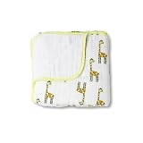aden + anais Muslin Dream Blanket Four Layer, Jungle Jam Giraffe