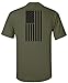 Made USA Flag Subdued Banner Print T-Shirt - Military Green - Large