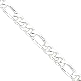 Sterling Silver 15mm Figaro Chain