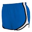 Royal Blue and White jersey white side stripe sport velocity shorts elastic waist