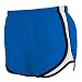 Royal Blue and White jersey white side stripe sport velocity shorts elastic waist