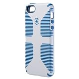 Speck Products CandyShell Grip Case for iPhone 5 - Retail Packaging - White/Harbor Blue