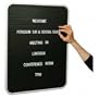 Nu-Dell Contemporary Message Board with Letters