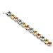 Jewelry : Plumeria Bracelet in Tri-Color 14K Gold
